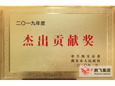 (2020年2月)海安市杰出貢獻(xiàn)獎